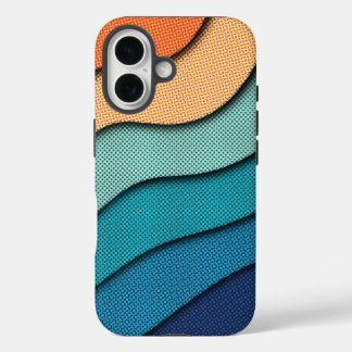Halftone Cut Effect iPhone 16 Case