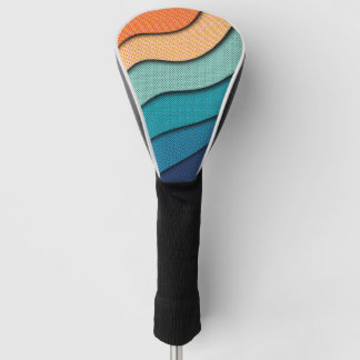 Halftone Cut Effect Golf Head Cover
