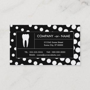 halftone dental office business card