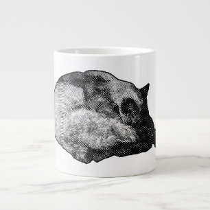 halftone fur calm large coffee mug