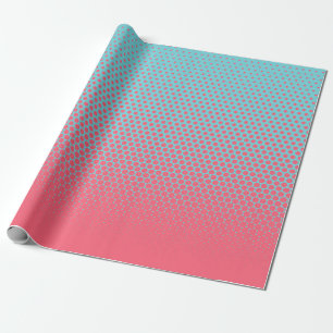 Halftone gradient pattern vertical illustration. P Wrapping Paper