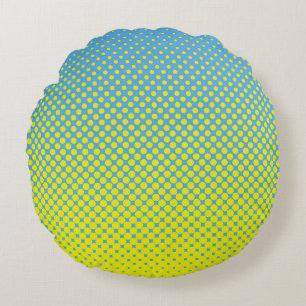 Halftone illustrationpop, art, pattern, comic, gra round cushion