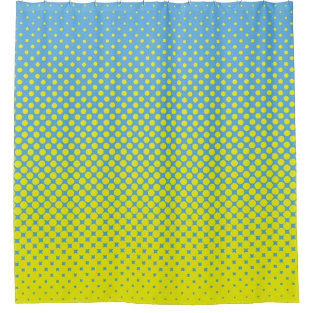 Halftone illustrationpop, art, pattern, comic, gra shower curtain (Front)