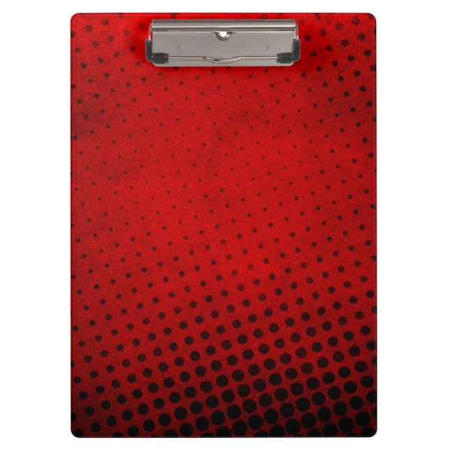 Halftone pattern background clipboard (Front)
