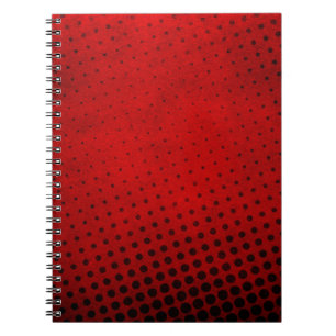 Halftone pattern background notebook