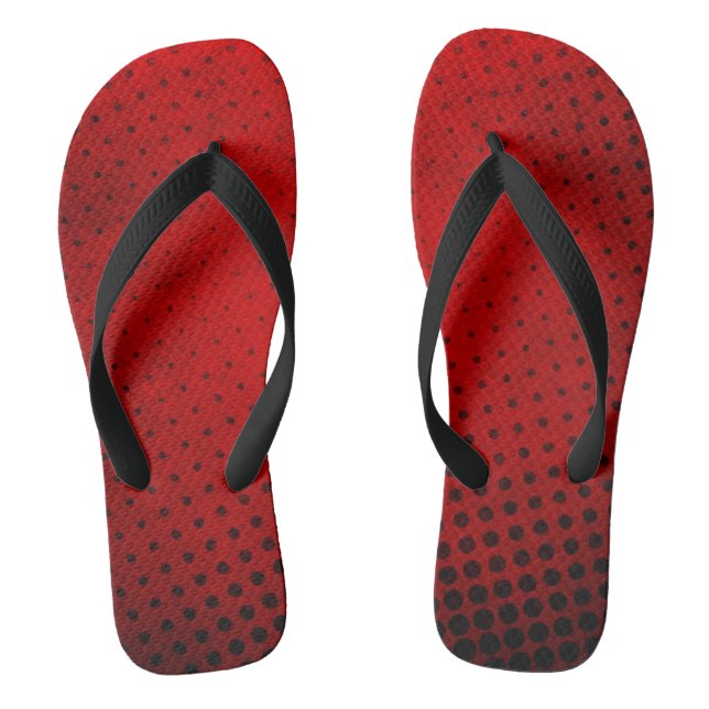 Halftone pattern background thongs (Footbed)