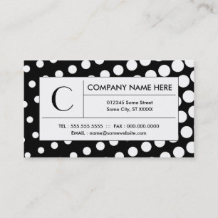 halftone pattern business card