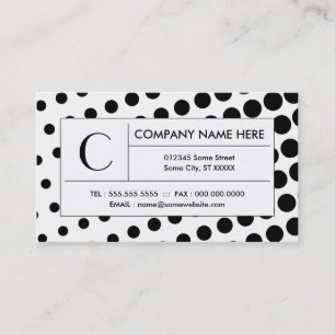 halftone pattern business card