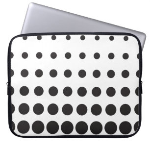 Halftone pattern dot modern retro laptop sleeve