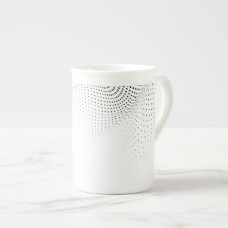 Halftone Polka Dot Bone China Mug