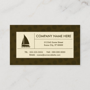 halftone sailing business card