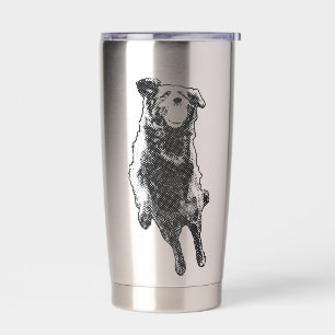 Halftone sky arc insulated tumbler