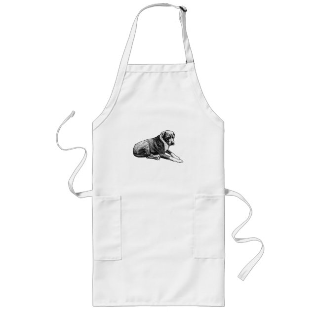 Halftone Watch, Steady Friend Long Apron (Front)