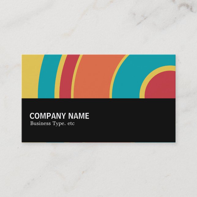 Halfway 0118 - Colourful  Circle 05 Business Card (Front)