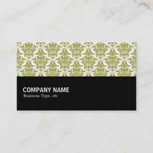 Halfway 071 - Olive Damask Business Card