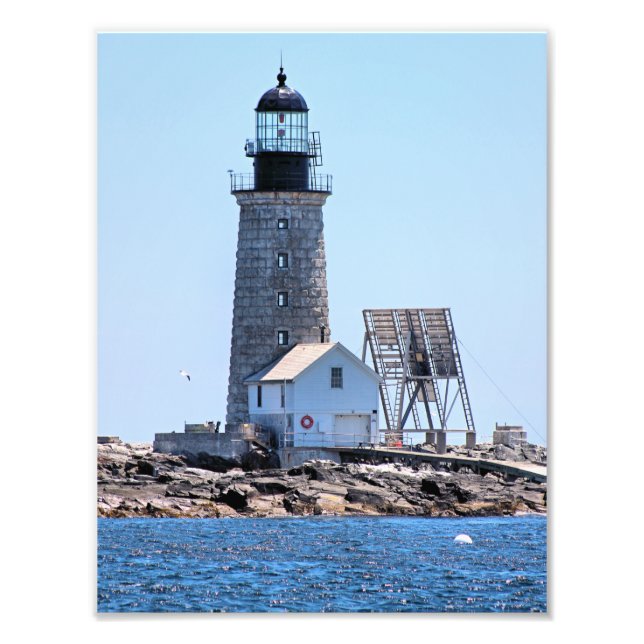 Halfway Rock Lighthouse, Maine Photo Print (Front)