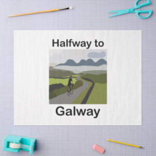 Halfway To Galway Road Trip Party Tissue Paper