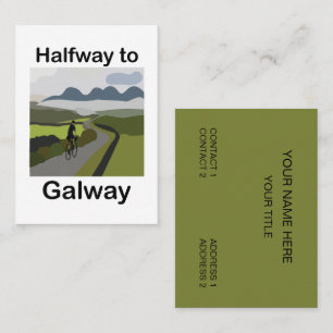 Halfway To Galway Road Trip Travel Business Card