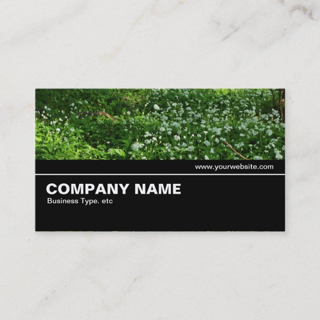 Halfway V2 026 - Woodland Flowers Business Card (Front)