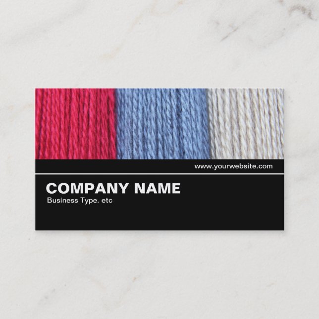 Halfway V2 - Darning Thread Business Card (Front)
