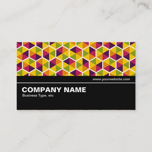 Halfway V2 - Hexagon Pattern 01 Business Card (Front)
