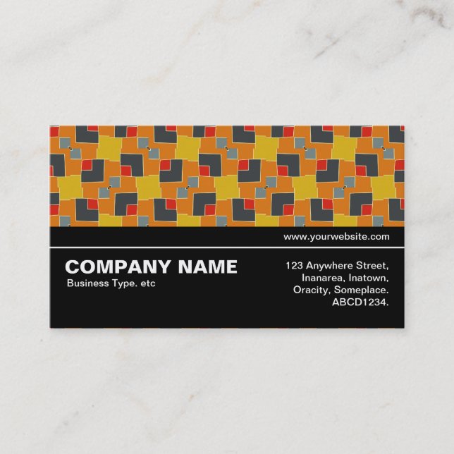 Halfway V3 017 - Geometric Pattern 03 Business Card (Front)