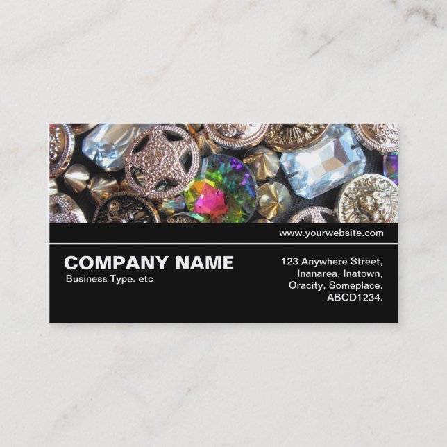 Halfway V3 036 - Flea Market Bling Business Card (Front)