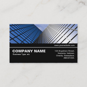 Halfway V3 040 - Reflective Office Block Business Card