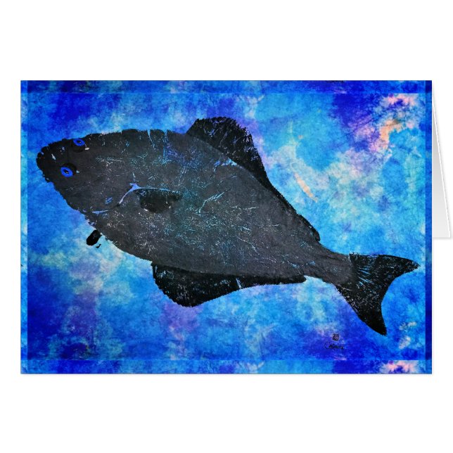 Halibut - 7" x 5" Art Card (Front Horizontal)