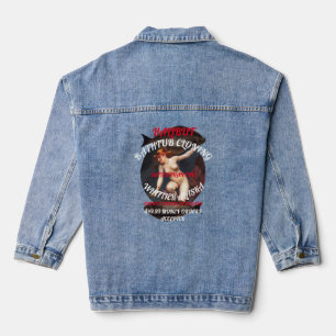HALIBUT BATHTUB CLONING START A SCHOOL DENIM JACKET