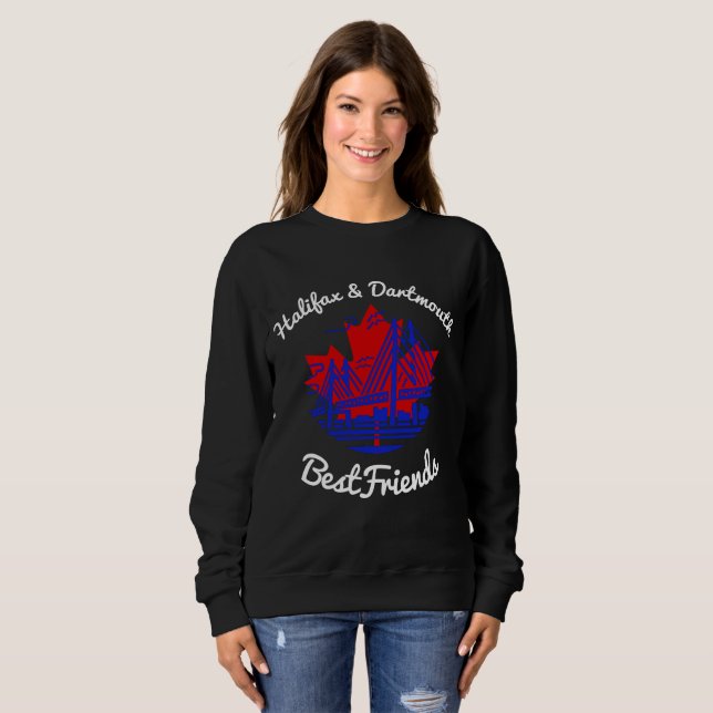 Halifax and Dartmouth Bestfriends canada shirt (Front Full)