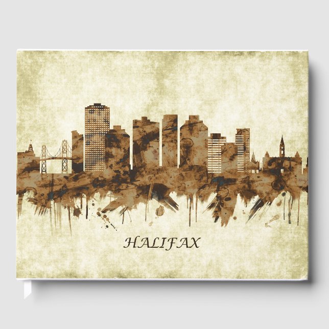 Halifax Canada Cityscape Guest Book (Front)