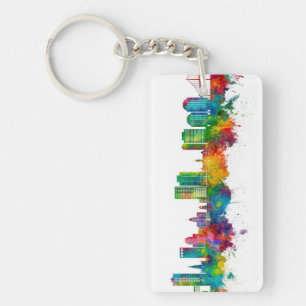 Halifax Canada Skyline Key Ring
