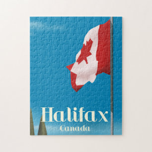 Halifax Canada Travel poster Jigsaw Puzzle