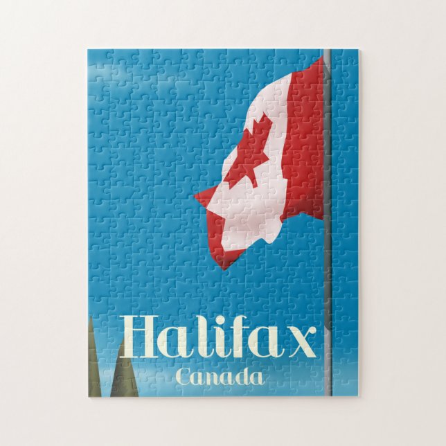 Halifax Canada Travel poster Jigsaw Puzzle (Vertical)