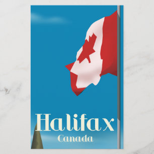 Halifax Canada Travel poster Stationery