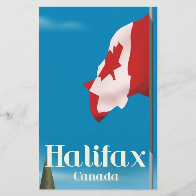 Halifax Canada Travel poster Stationery (Front)