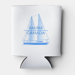 Halifax Coastal Nautical Sailing Sailor Can Cooler
