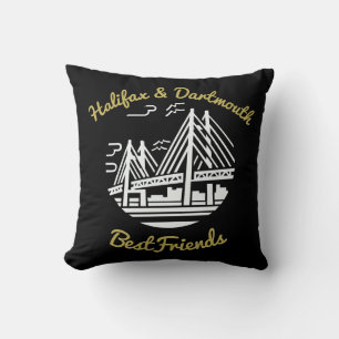 Halifax Dartmouth best friend pride Canada 902 Th Cushion