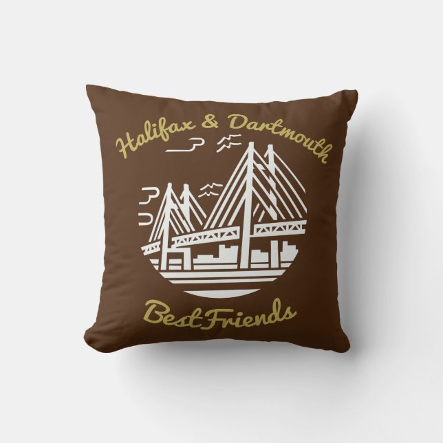 Halifax Dartmouth bestfriends pride Canada  Cushion (Front)