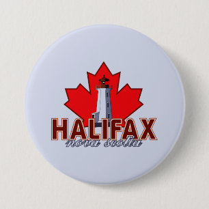 Halifax Lighthouse 7.5 Cm Round Badge