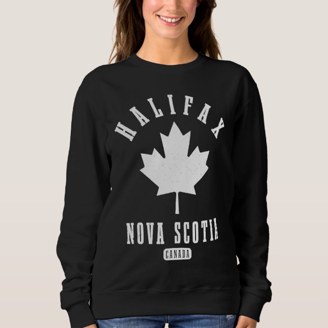 Halifax Nova Scotia Canada Vintage Pride Canadian  Sweatshirt (Front)