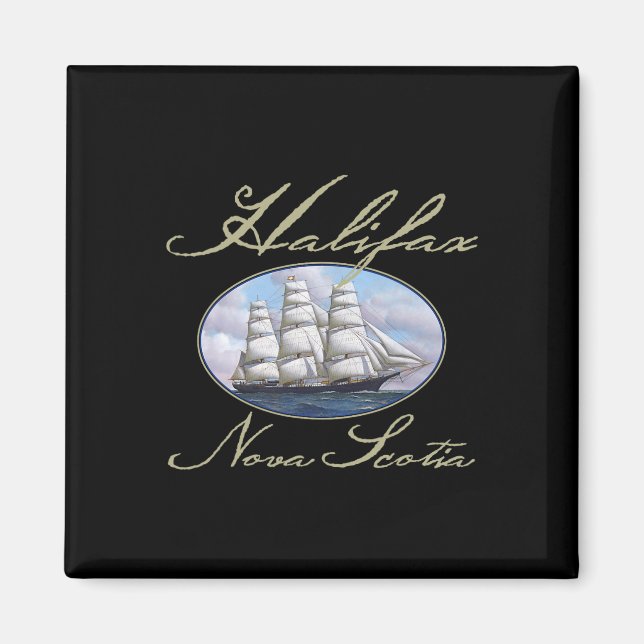 Halifax Nova Scotia Clipper Ship  Magnet (Front)