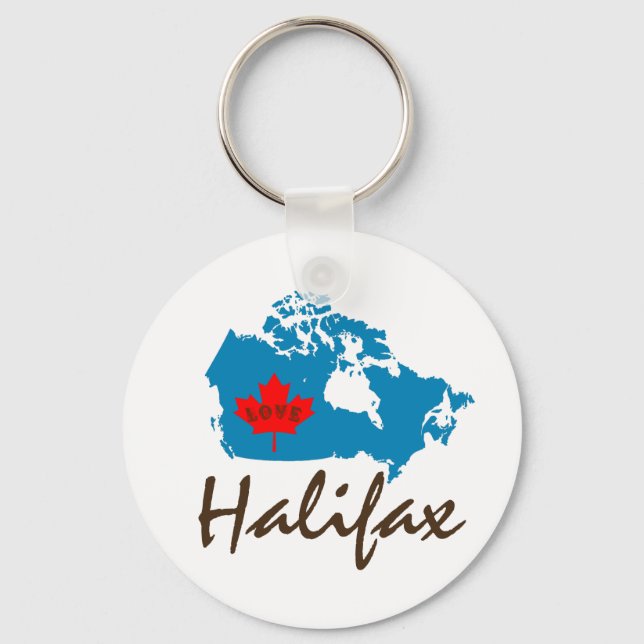 Halifax Nova Scotia  Customise Canada keychain (Front)
