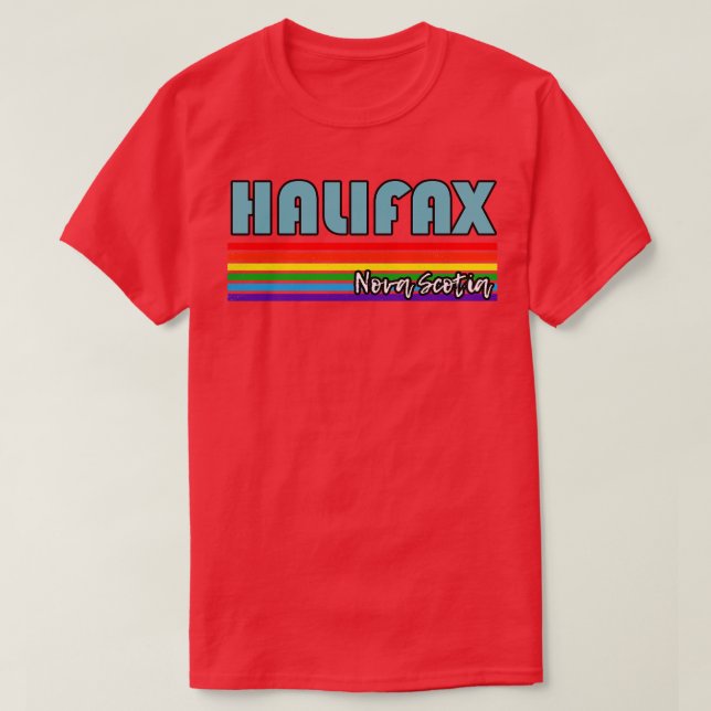 Halifax Nova Scotia Pride  Halifax LGBT Gift LGBTQ T-Shirt (Design Front)