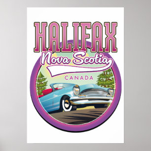 Halifax Nova Scotia travel logo  Poster