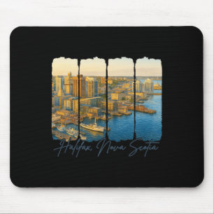 Halifax Nova Scotia Travel Trip Brushstroke Halifa Mouse Pad