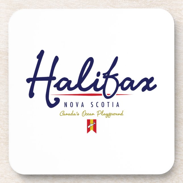 Halifax Script Coaster (Front)