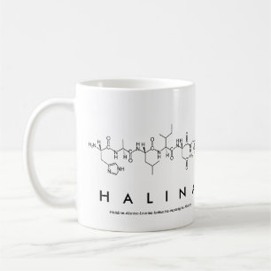 Halina peptide name mug