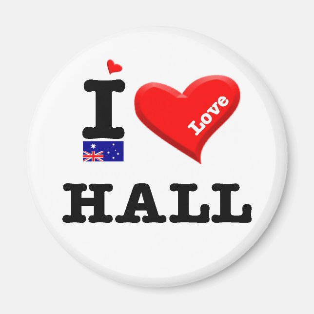 HALL - I Love Magnet (Front)